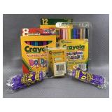 5pc Crayola Crayons, Markers & Colored Pencils