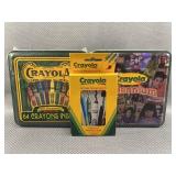 3pc Crayola Tins & Playing Cards