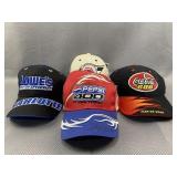 4pc Nascar Ball caps