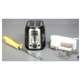 Electric Knife/Hand Mixer/Toaster 3pc