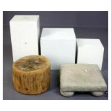 Wood/Ceramic Stands 5pc