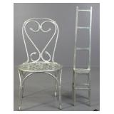 Metal Chair Decor 2pc