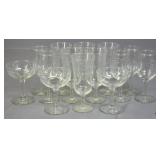 Embossed Stemware 14 pc