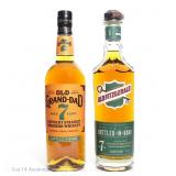 Old Grand-Dad 7, Old Fitzgerald 7 Yr Old Bourbon 2