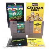 Nintendo NES 10-Yard Fight & Caveman Games CIB