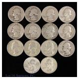 USA 90%-Silver Washington 25c (ASW 2.5 Ozt.), 14