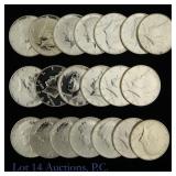 1964 USA 90%-Silver Kennedy 50c (ASW 7.2 Ozt.), 20