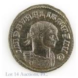 270-275 CE Roman Aurelian Silvered AE Anton