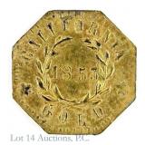 1853 USA California Oct. Eureka Gold 1/4 Token