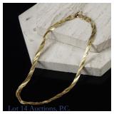 14k Y Gold Bracelet Chain, 6.75', Italy
