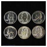 USA 90%-Silver Washington 25c (3 Proof), 6