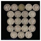 USA 90%-Silver Mercury 10c ASW 1.4 Ozt. (20)