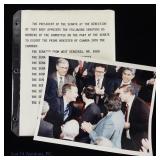 VP George Bush Handwritten Note & Pic Rostenkowski