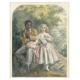 Joseph Felon 'Eva and Uncle Tom' Litho