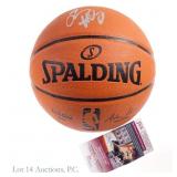 Tim Hardaway Signed Spalding NBA Basketball, JSA