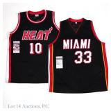 Alonzo Mourning & Tim Hardaway Signed Jerseys, JSA
