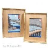 Two Hiroshige 'Famous Views' Prints