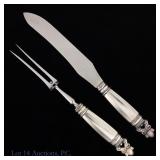 Georg Jensen Acorn Sterling Silver Carving Set