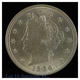 1906 (P) USA Liberty Head Nickel BU (SE R-4.5)