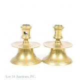 Continental Capstan Brass Candlestick, 17. C. (2)