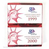 1999s & 2000s U.S. Mint 90%-Silver Proof Sets (2)