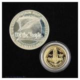 1987 US Gold & Silver Prf Constitution 2-Coin Set