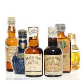 40s/50s & 80s Scotch Mini Bottles (5+1)