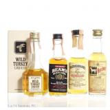 Fleischmann's Beam's Wild Turkey White Horse Minis