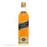 70s / 80s Johnnie Walker 12 Yr Black Label Whiskey