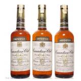 1970, 1972, 1973 Canadian Club Whisky