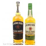 Jameson Triple Triple & Black Label Irish Whiskeys