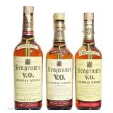 Three Vintage Seagram's V.O. Canadian Whiskys