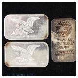 US Engelhard & Other 99%-Silver 1 Ozt Ingots, 3
