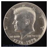 1976 US Kennedy 50c Off-Center Error (*GEM BU)