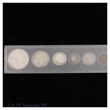 1896 (P) US 90%-Silver 6-Coin Year Set