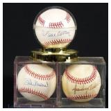 Musial Carlton Anderson Signed Baseballs  No COA's