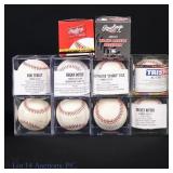 NY Yankees Signed Baseballs Some With COA's (10)