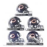 5 Signed Chgo Bears Mini Helmets Unknown Players