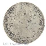 1795 Mexico Spanish Colony Silver 8 Reales