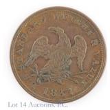 1873 US 1/2 Cent Copper Token (HT-73)