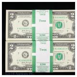 2017-A $2 Fed Reserve Notes CU Consec. S/Ns (200)