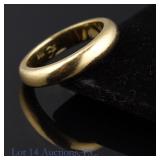 Elizabeth Locke 18K Yellow Gold Wedding Band