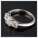 Tiffany & Co Platinum 3 Diamond Engagement Ring