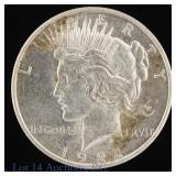 1922 (P) US 90%-Silver Peace Dollar (*BU)