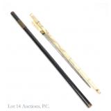 Sword Cane & Glass Flask Walking Stick / Cane