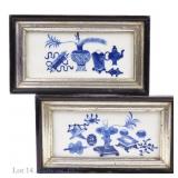 Chinese Blue & White Tiles Late Circa 1900 (2)