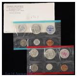 1963 P,D US 90%-Silver Unc. 10-Coin Mint Set
