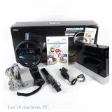 Nintendo Wii Black Mario Kart Set CIB T+W