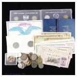 Various US & World Coins & Sets