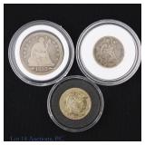 1853 - 1907 US 90%-Silver Coins, 3